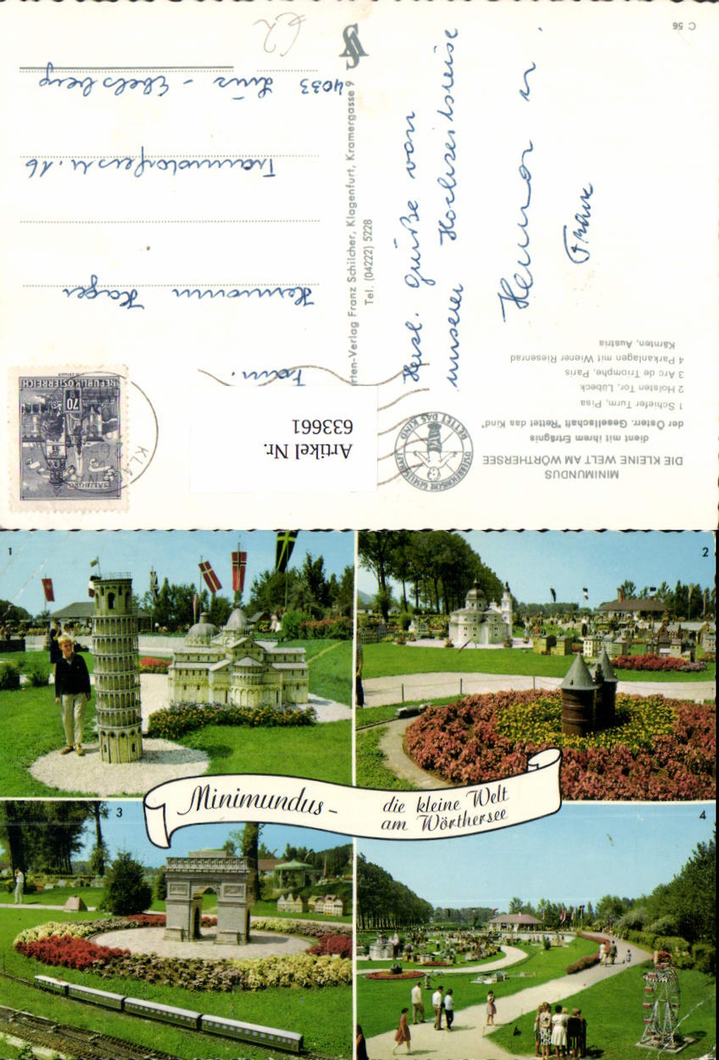 633661,Mehrbild Ak Klagenfurt Minimundus Kleine Welt a. Wörthersee