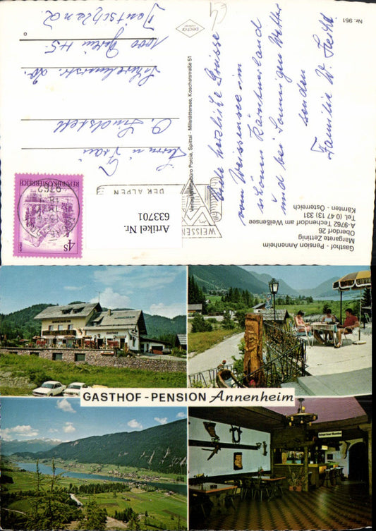 633701,Mehrbild Ak Techendorf a. Weißensee Gasthof Pension Annenheim