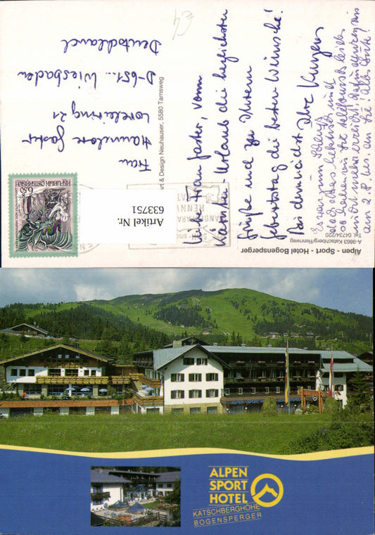 633751,Mehrbild Ak Alpen-Sport-Hotel Bogensperger Rennweg am Katschberg
