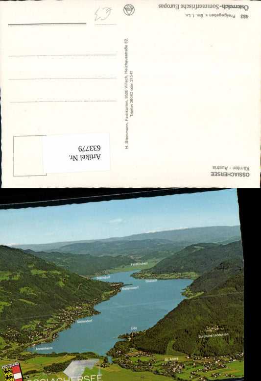633779,Lagekarte Ossiachersee Annenheim Lido