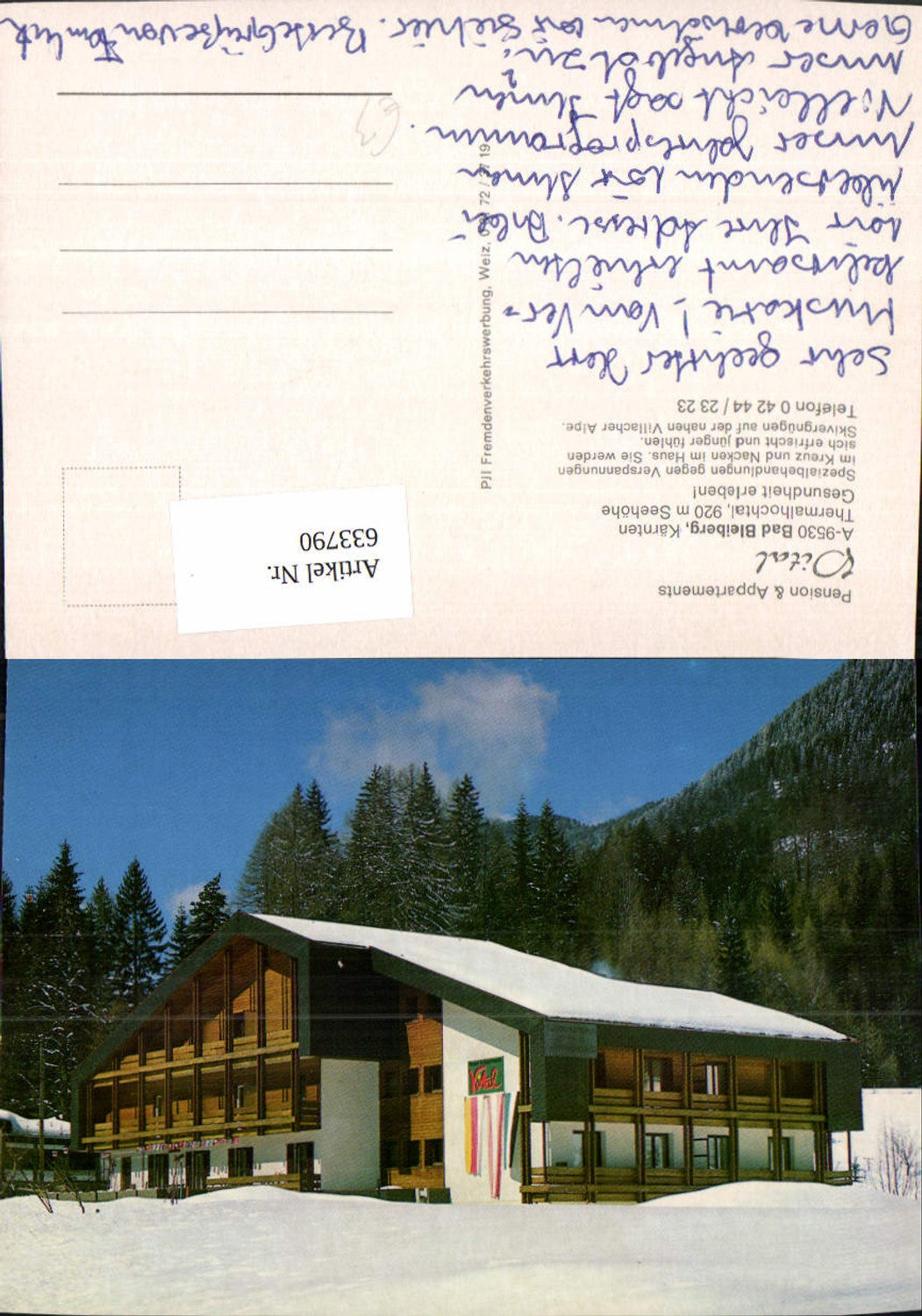 633790,Bad Bleiberg Pension Vital Winteransicht
