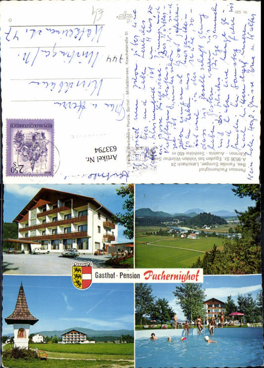 633794,Mehrbild Ak St Egyden b. Velden a. Wörthersee Pension Pachernighof