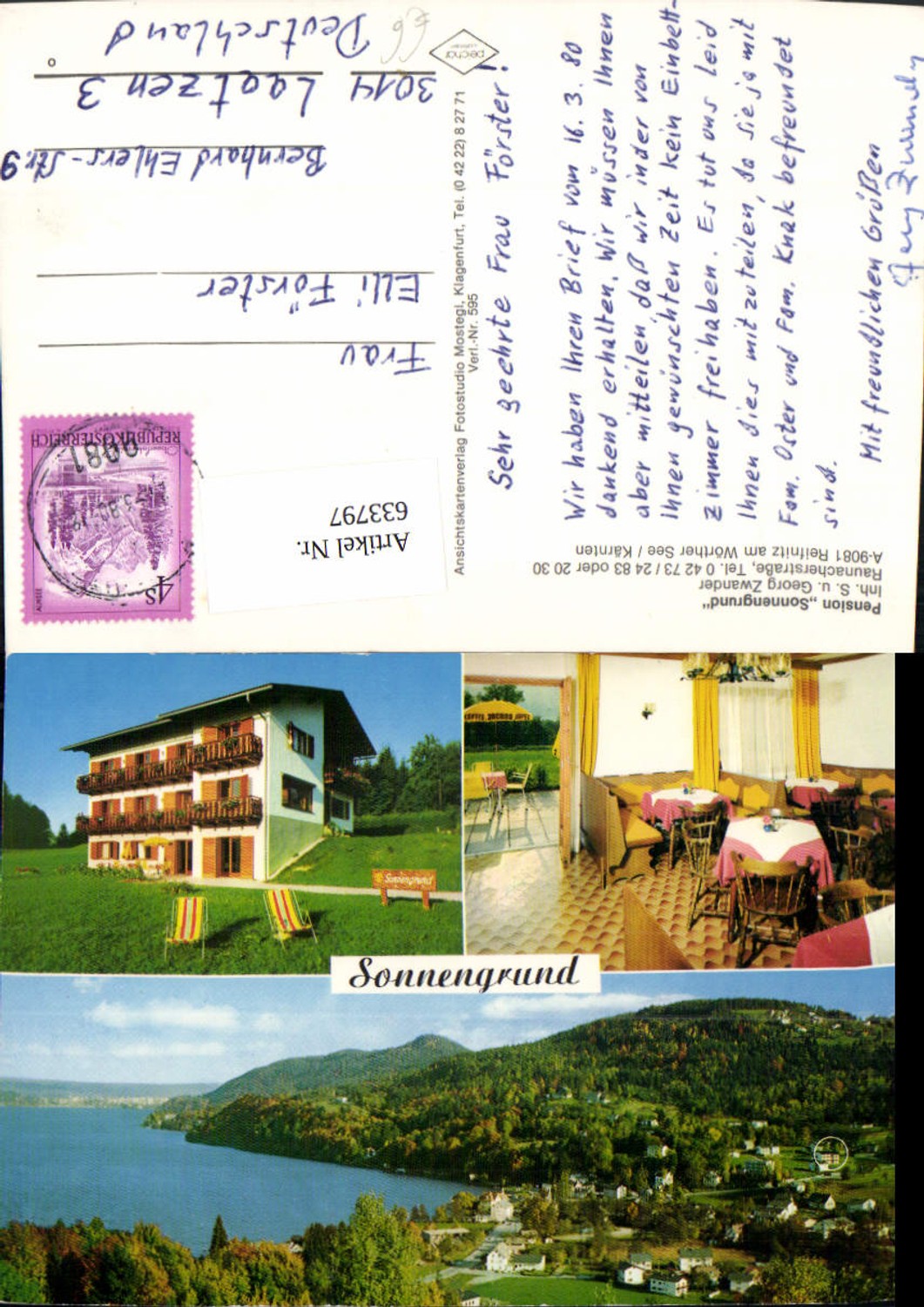 Alte Ansichtskarte – Old Postcard