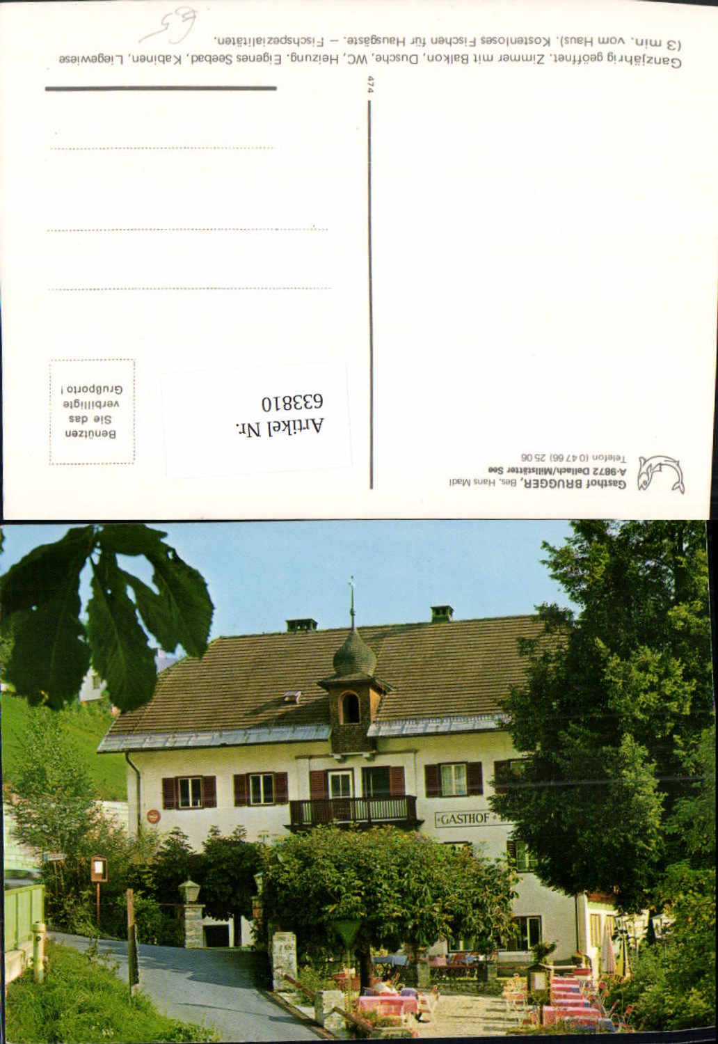 633810,Dellach a. Millstättersee Millstatt am See Gasthof Brugger