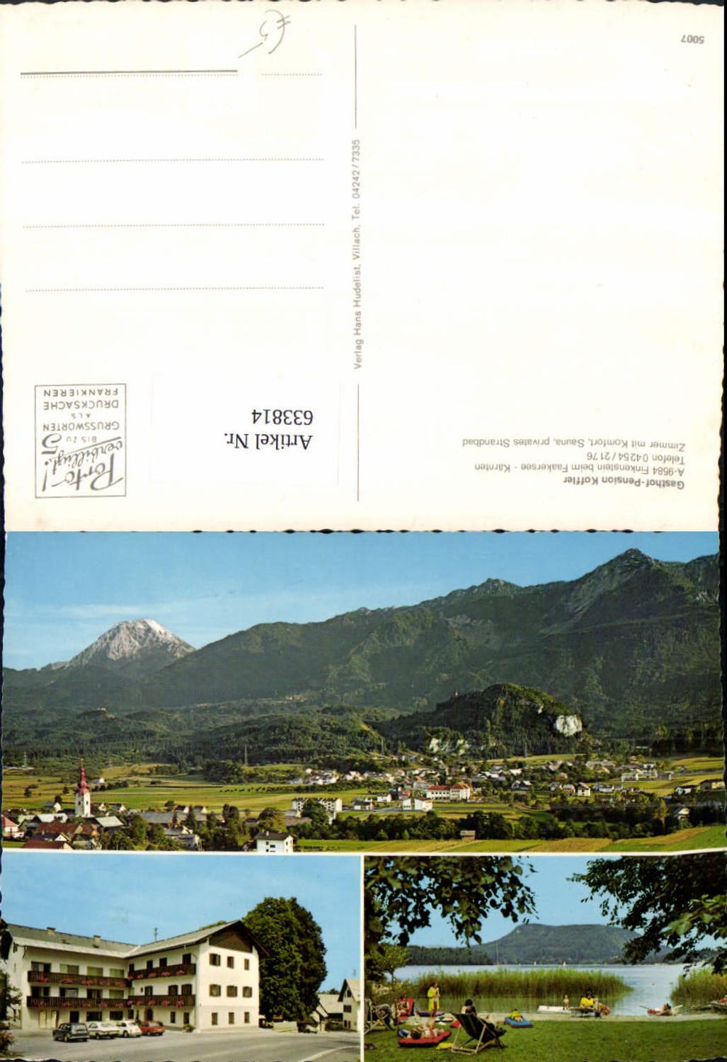 633814,Mehrbild Ak Finkenstein am Faakersee Gasthof Pension Koffler
