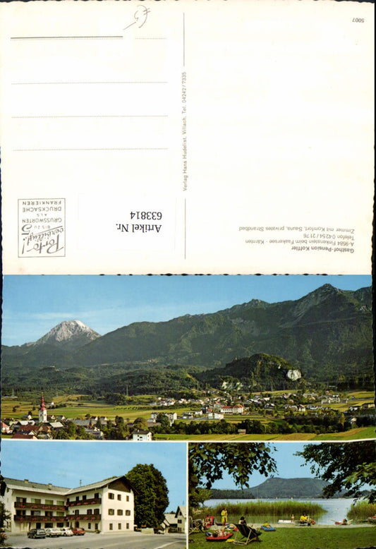 633814,Mehrbild Ak Finkenstein am Faakersee Gasthof Pension Koffler