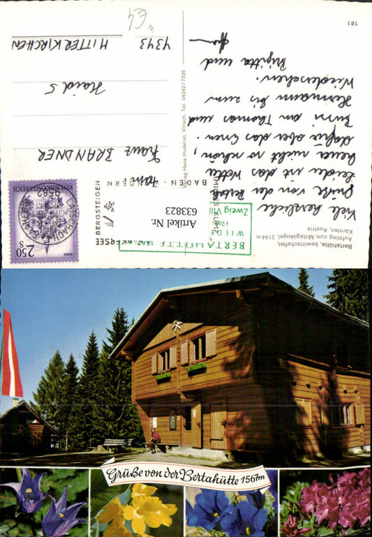 633823,Mehrbild Ak Bertahütte Mittagskogel Ledenitzen Finkenstein am Faaker See