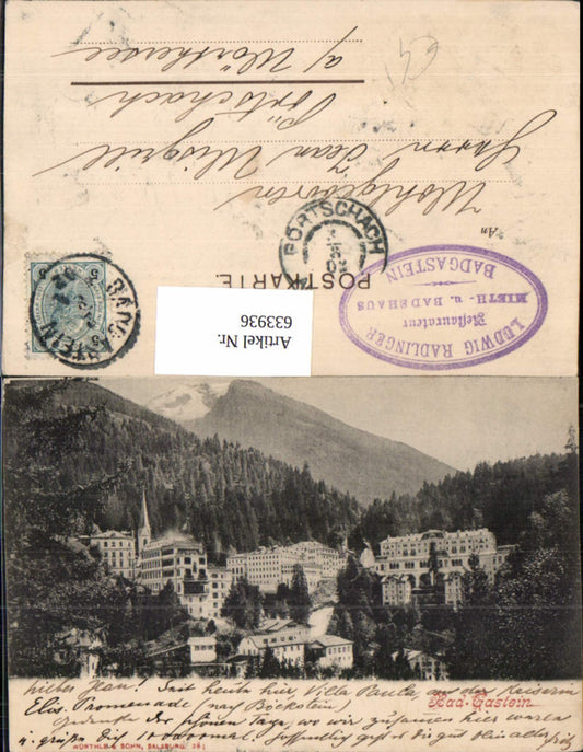 633936,Bad Gastein Badgastein Totale 1900