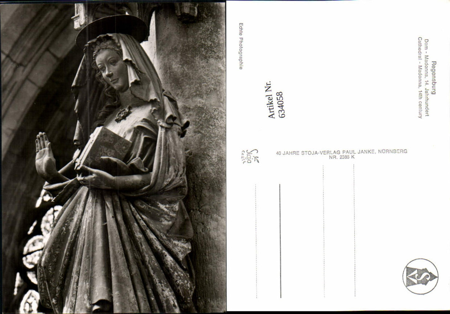 634058,Regensburg Skulpturen Dom Madonna