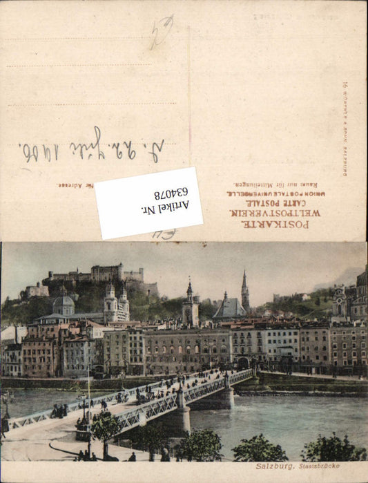634078,Salzburg Stadt Brücke Staatsbrücke Stadtbrücke