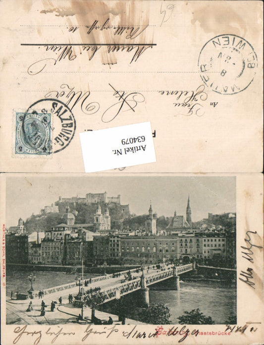 634079,Salzburg Stadt Brücke Staatsbrücke Stadtbrücke