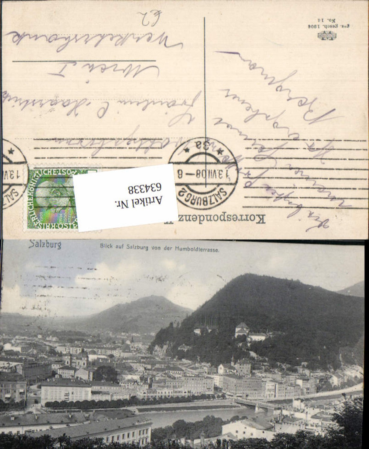 634338, Salzburg View of Salzburg from the Humboldt Terrace