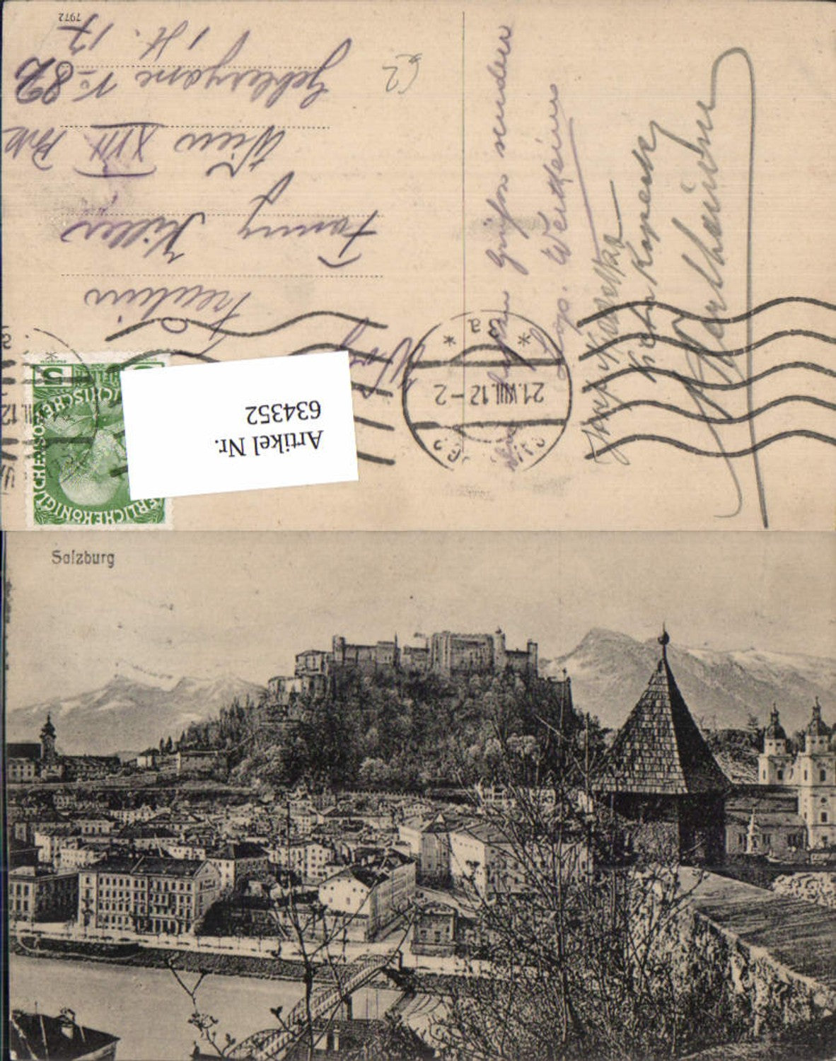 634352, Salzburg view with Hohensalzburg Fortress