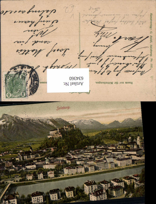 634360,Salzburg Ansicht pub G. Baldi 115