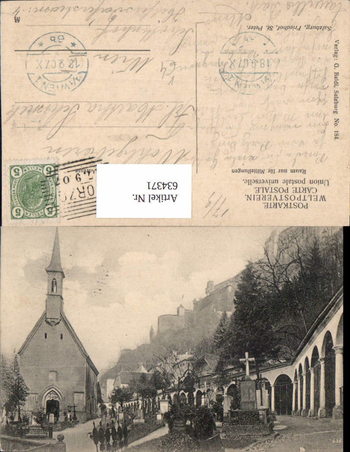 634371,Salzburg Friedhof St Peter pub G. Baldi 184