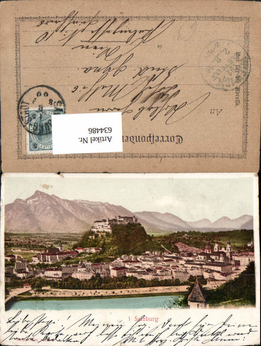 634486,Salzburg Ansicht m. Festung Hohensalzburg