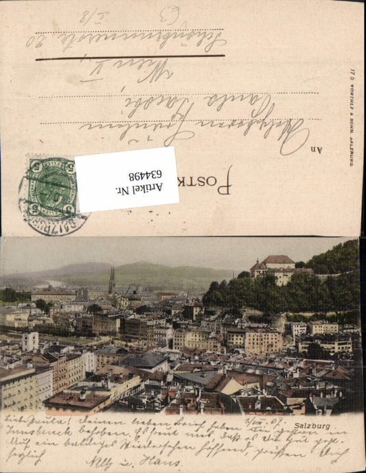 634498,Salzburg Ansicht pub Würthle Sohn 17 b