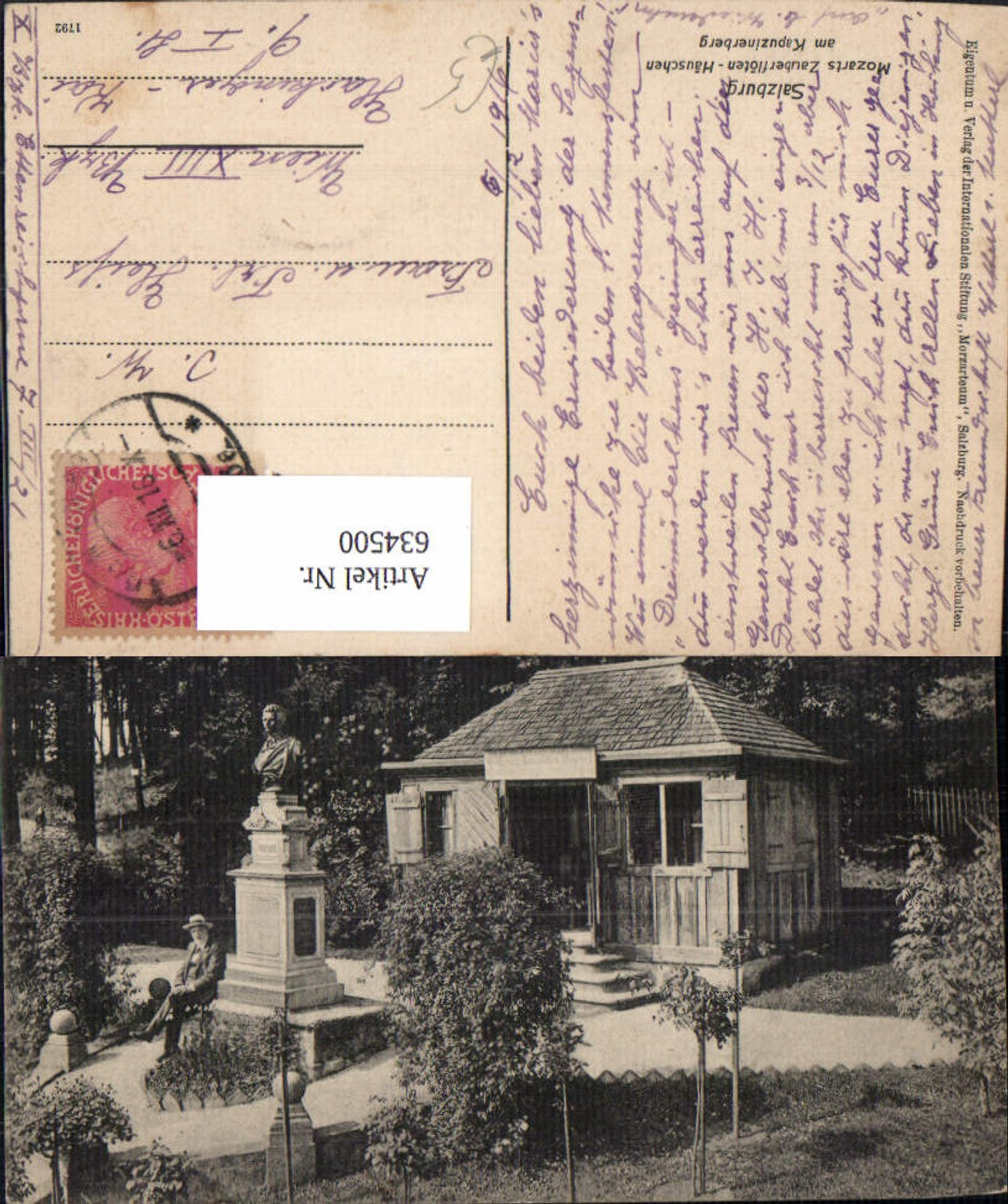 634500,Salzburg Mozarts Zauberflöten-Häuschen a. Kapuzinerberg