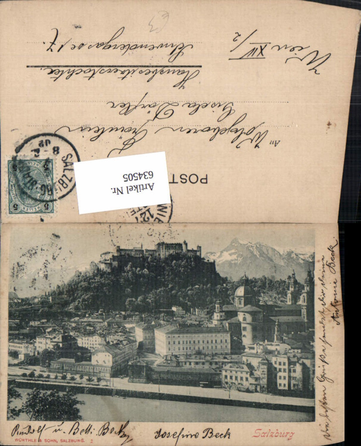 634505,Salzburg Ansicht m. Festung Hohensalzburg