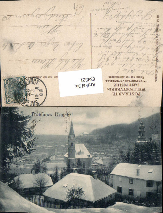 634521,Salzburg Winter Neujahr pub Würthle Sohn 04 bl.