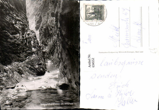 634552,Burggrabenklamm a. Attersee Unterburgau Sankt Gilgen