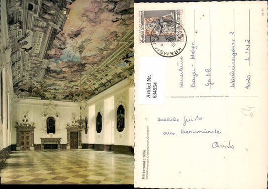 634554,Kaisersaal Benediktinerstift Kremsmünster