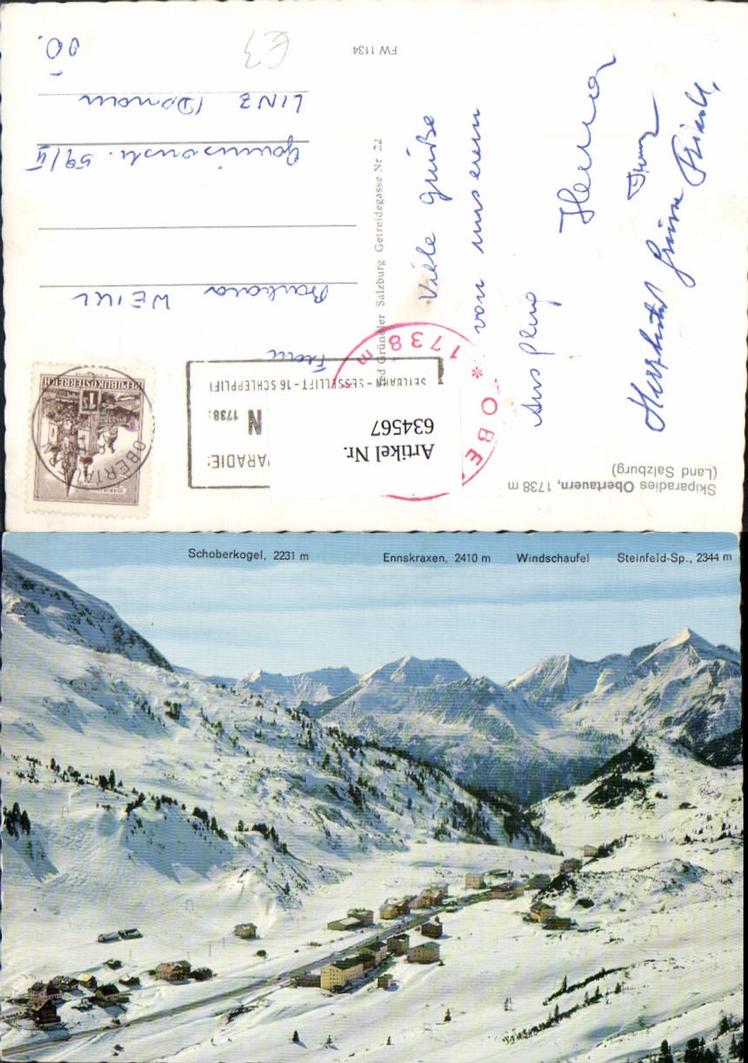 634567,Obertraun Winteransicht