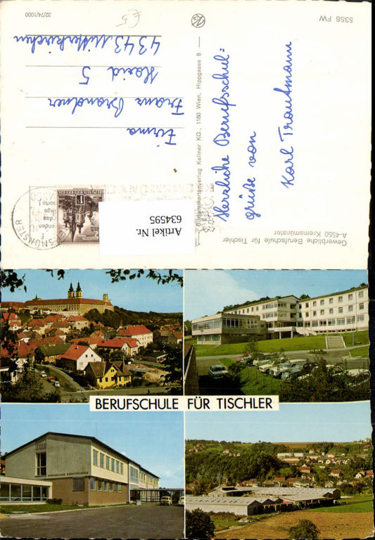 634595,Mehrbild Ak Kremsmünster Gewerbliche Berufschule für Tischler