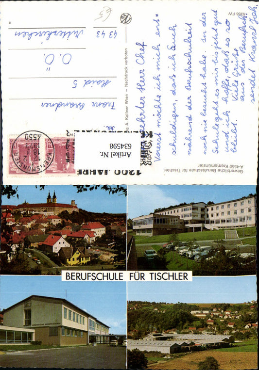 634598,Mehrbild Ak Kremsmünster Gewerbliche Berufschule für Tischler
