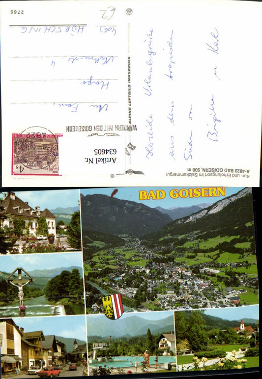 634605,Mehrbild Ak Bad Goisern am Hallstättersee Schwimmbad Hauptstraße