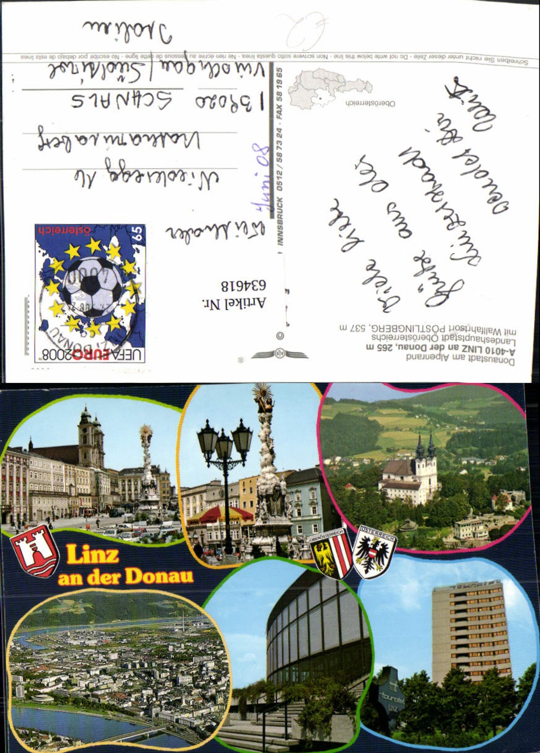 634618,Mehrbild Ak Linz a. d. Donau Pöstlingberg Kirche Tourotel