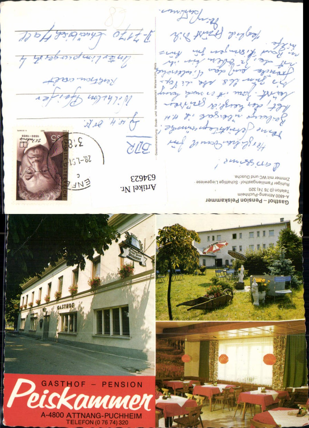 634623,Mehrbild Ak Attnang-Puchheim Gasthof Pension Peiskammer
