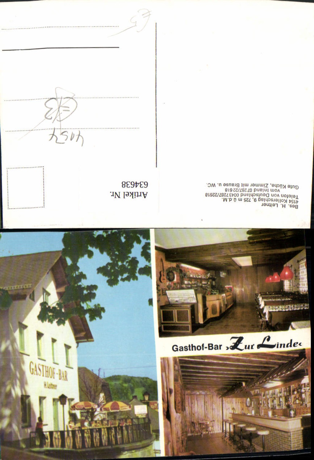 634638, Multi-image Ak Kollerschlag Gasthof Bar Zur Linde