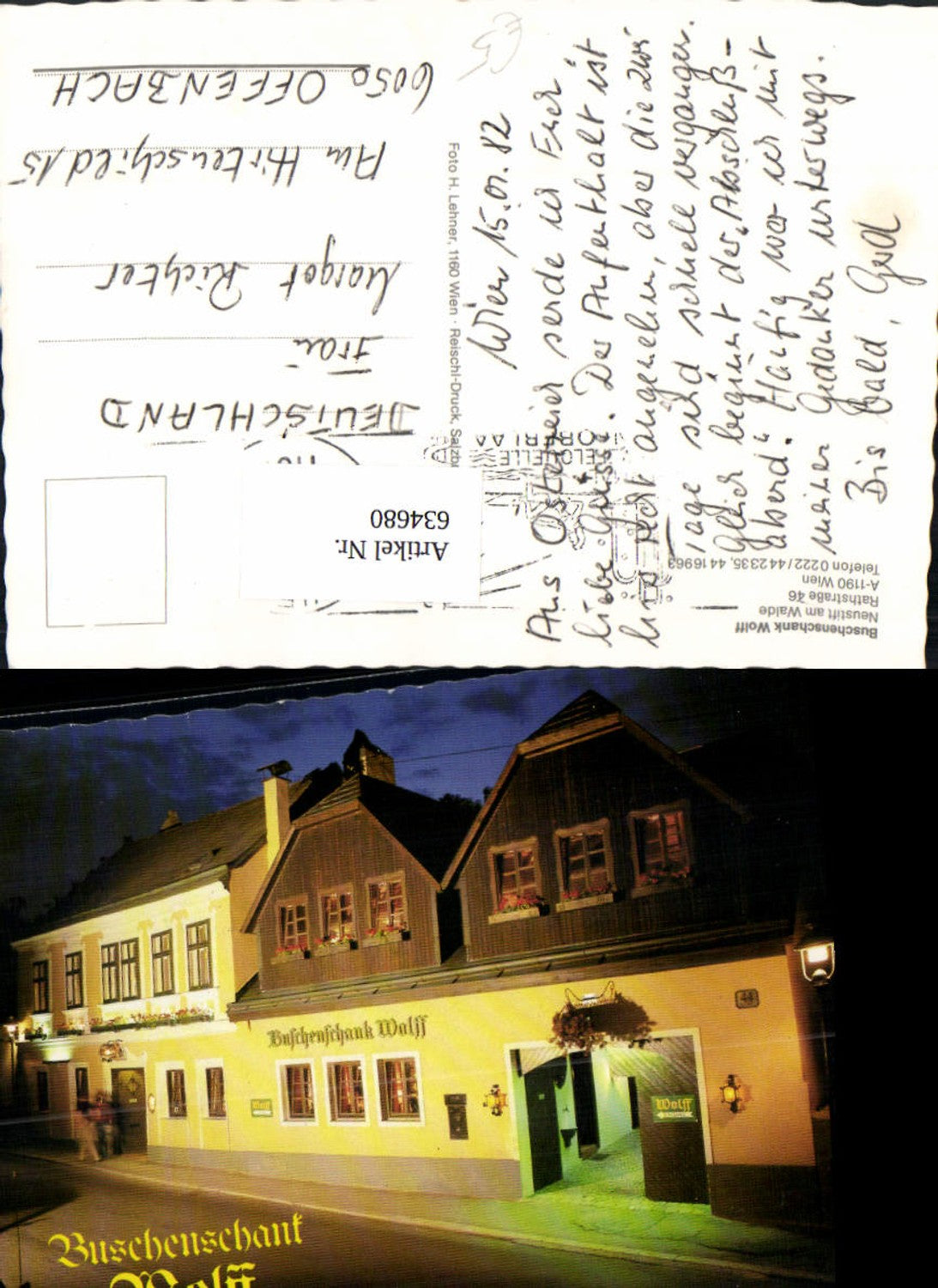 Alte Ansichtskarte – Old Postcard