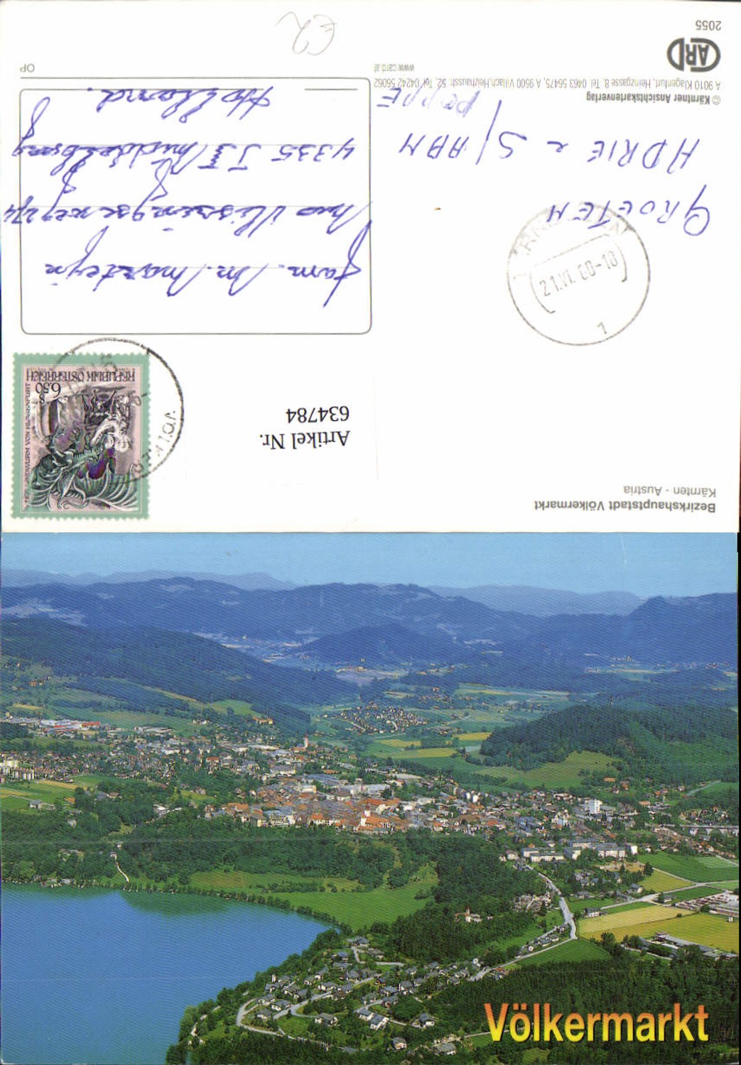 634784,Luftbild Völkermarkt