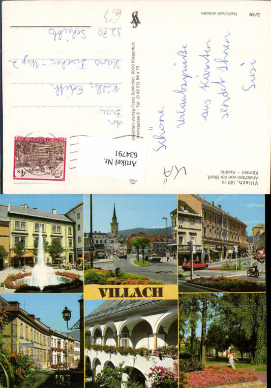 634791,Mehrbild Ak Villach Ansichten v. d. Stadt