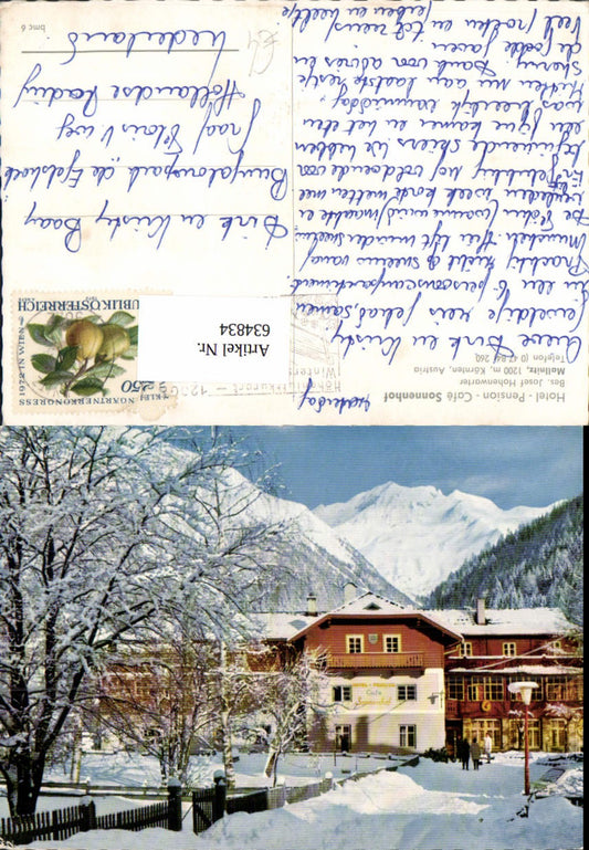 634834,Mallnitz Hotel Pension Cafe Sonnenhof Winteransicht