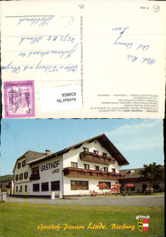 634856,Bleiburg Gasthof Pension Linde