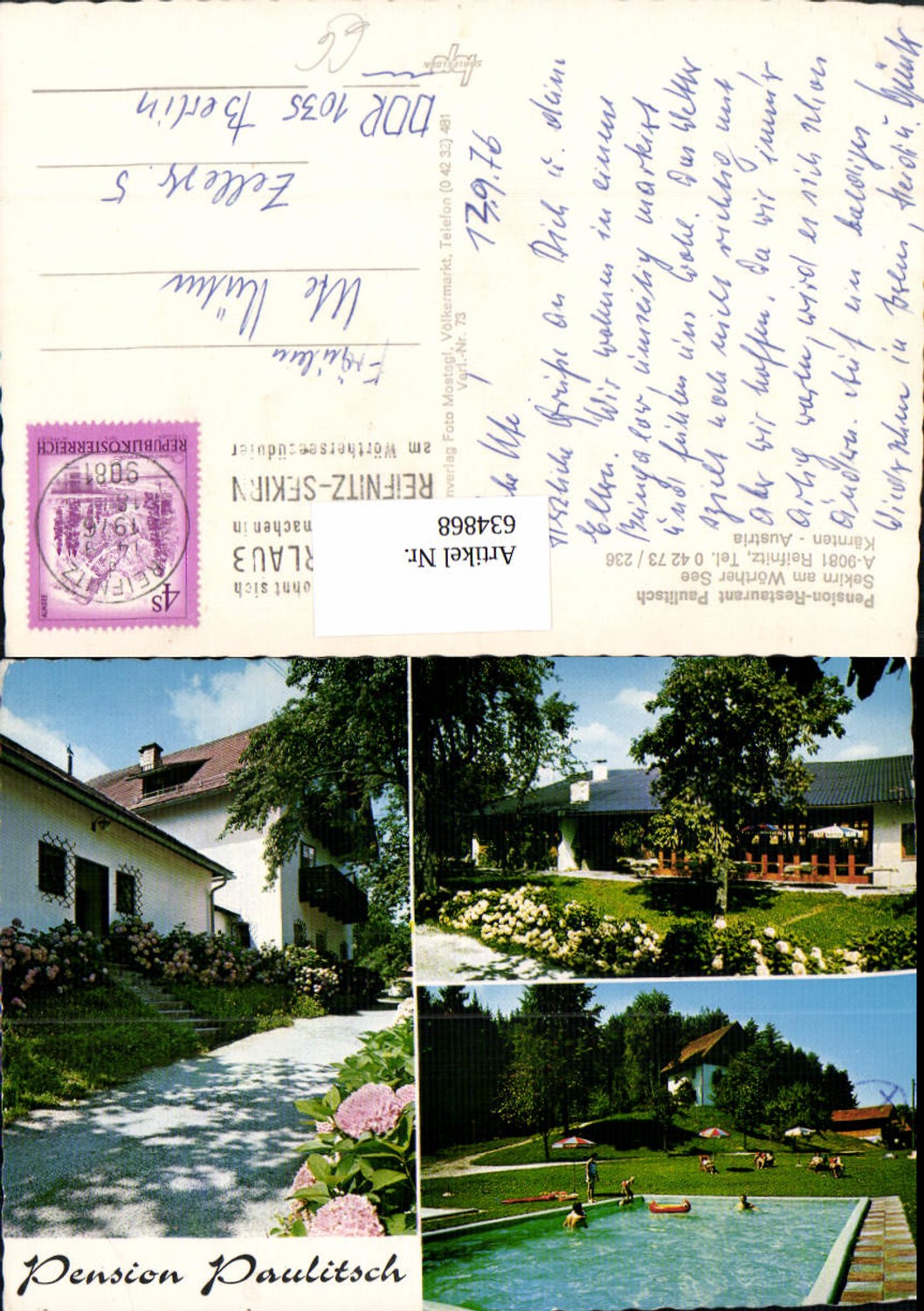Alte Ansichtskarte – Old Postcard