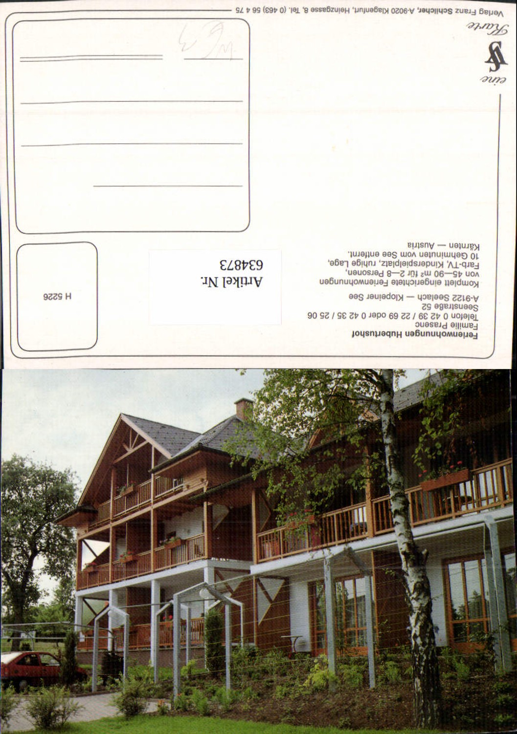 634873,Seelach Klopeiner See Ferienwohnungen Hubertushof Sankt Kanzian am Klopeiner See