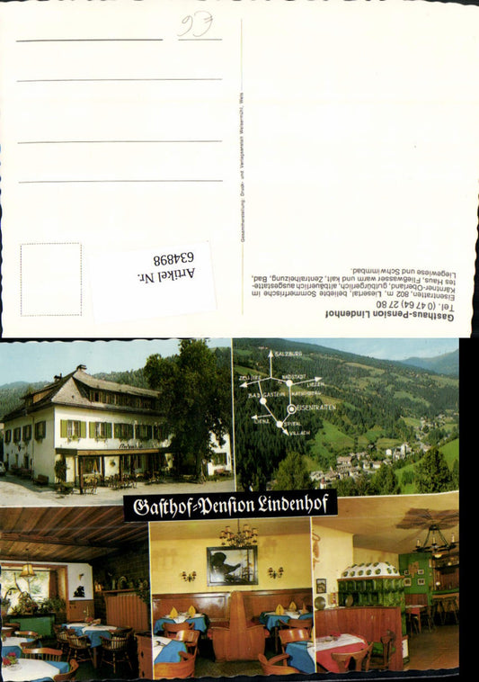 634898,Mehrbild Ak Eisentratten Krems in Kärnten Liesertal Gasthof Pension Lindenhof