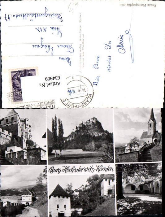 634909,Mehrbild Ak Burg Hochosterwitz Launsdorf Sankt Georgen am Längsee