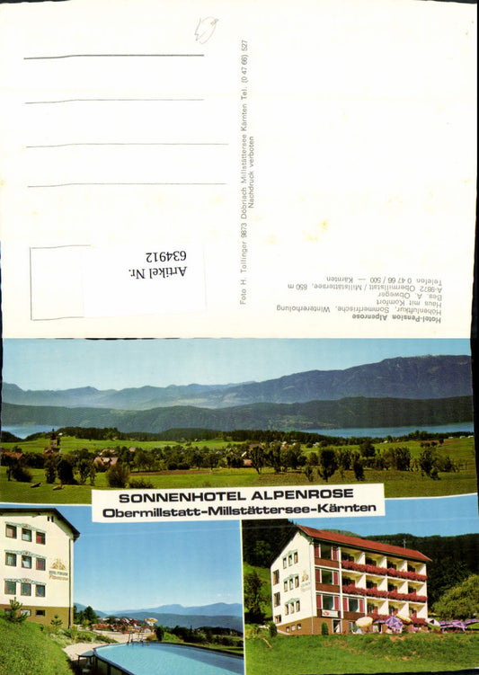 634912,Seeboden a. Millstättersee Pension Oase der Ruhe