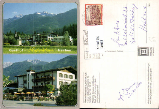 634918,Mehrbild Ak Irschen Potschling Gasthof Pension Rupertihaus
