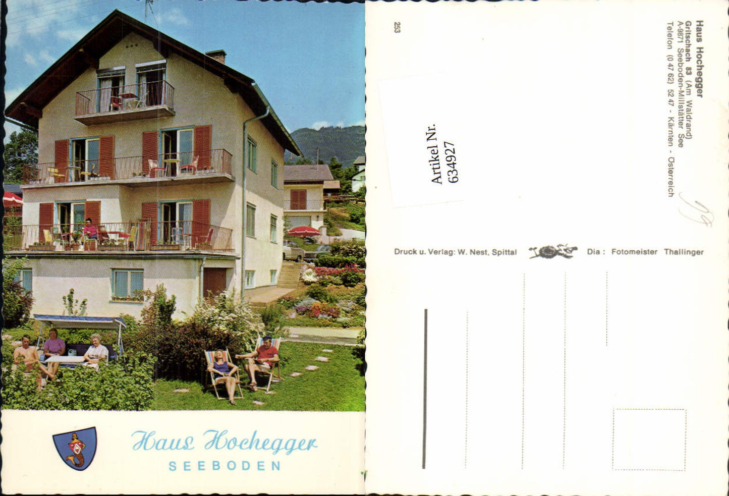 634927,Seeboden Millstättersee Haus Hochegger