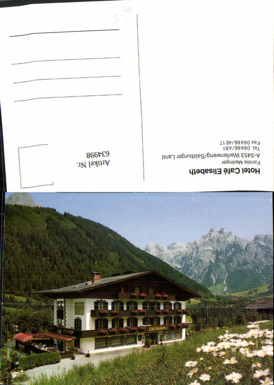 634998,Werfenweng Salzburger Land Hotel Cafe Elisabeth