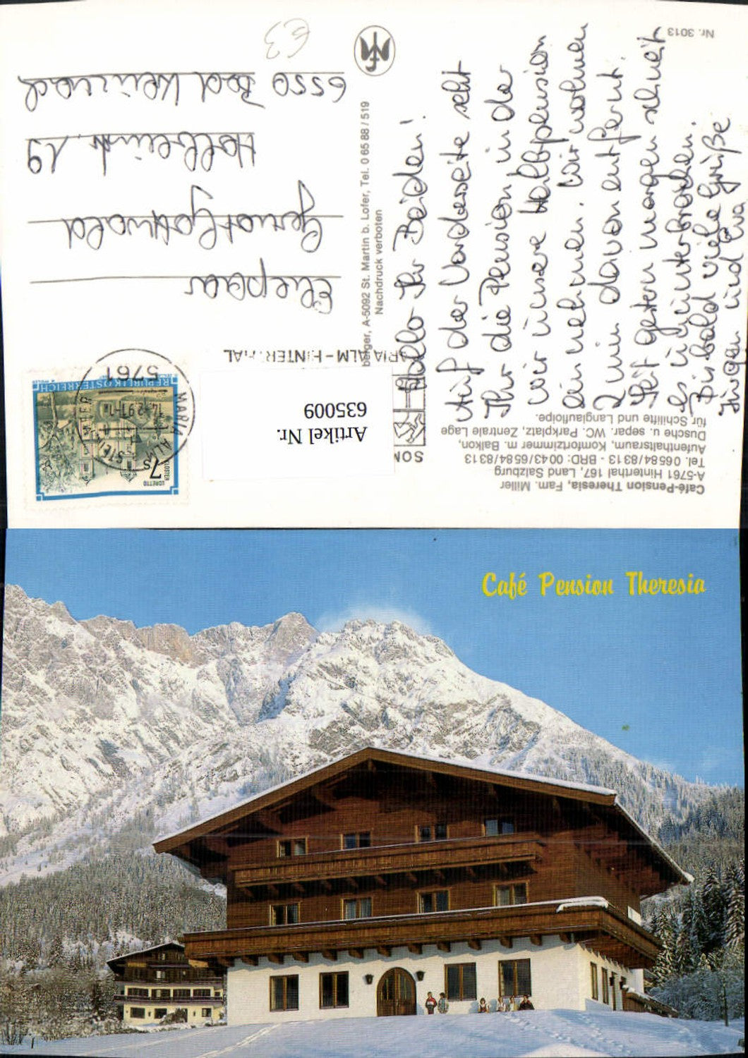 635009,Hinterthal Cafe Pension Theresia Maria Alm am Steinernen Meer