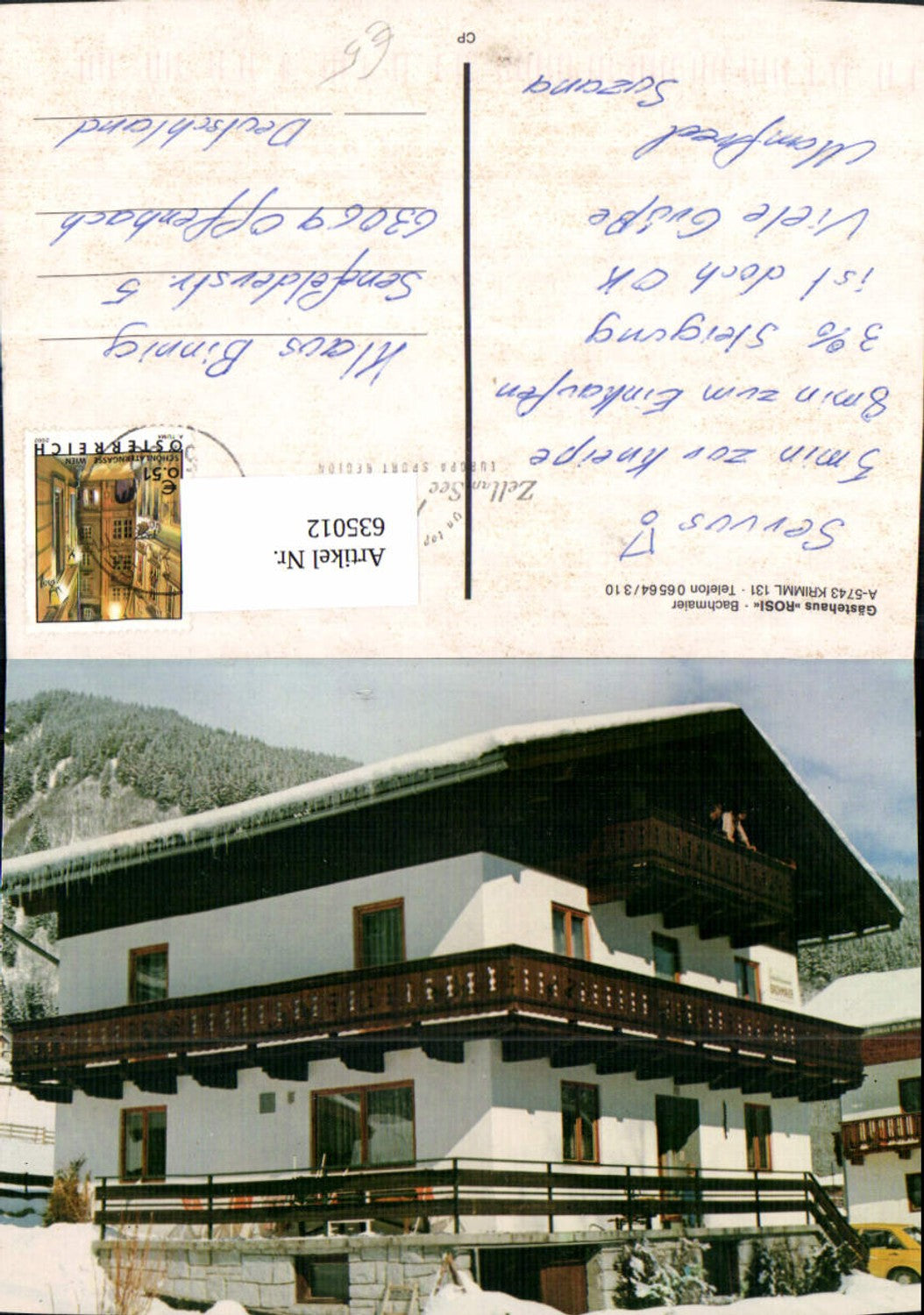 635012,Krimml Gästehaus Rosi Winteransicht