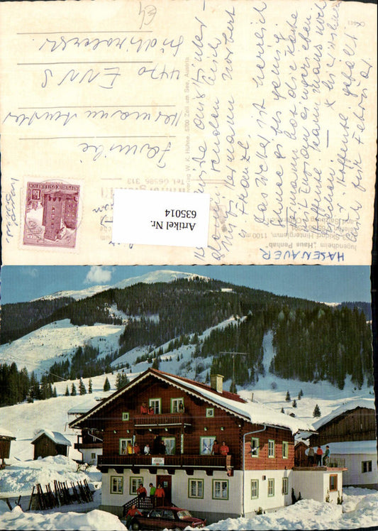 635014,Hinterglemm Saalbach-Hinterglemm Jugendheim Haus Penhab Winteransicht