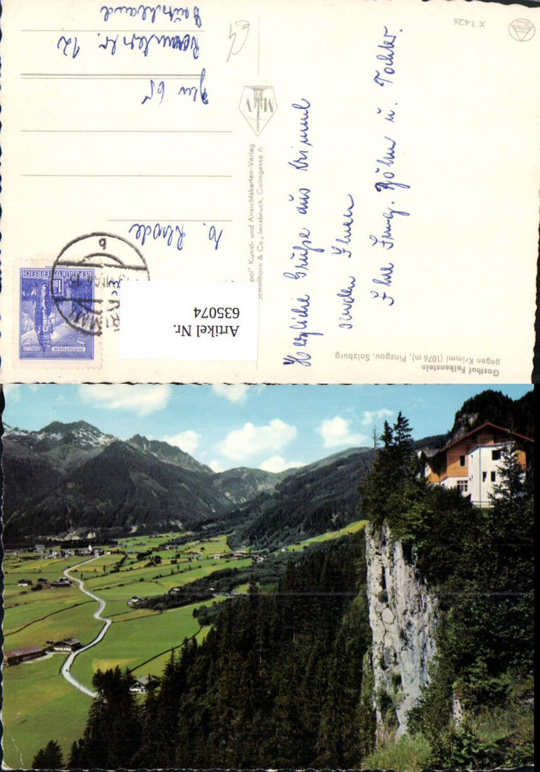 635074,Gasthof Falkenstein geg. Krimml Pinzgau